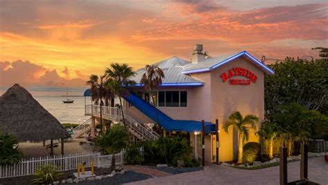 bayside grille sunset bar key largo|key largo restaurants waterfront sunset.